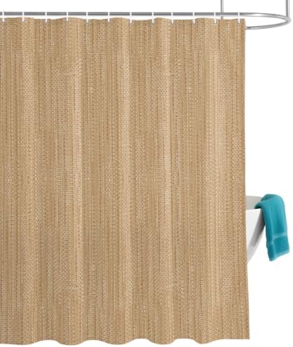 Sand Brown Shower Curtain, Country Vintage Minimalist Solid Color