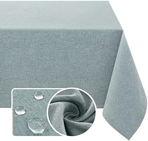 H.VERSAILTEX Linen Textured Tablecloth 60 x 60 Waterproof Decorative
