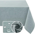 H.VERSAILTEX Linen Textured Tablecloth 60 x 60 Waterproof Decorative