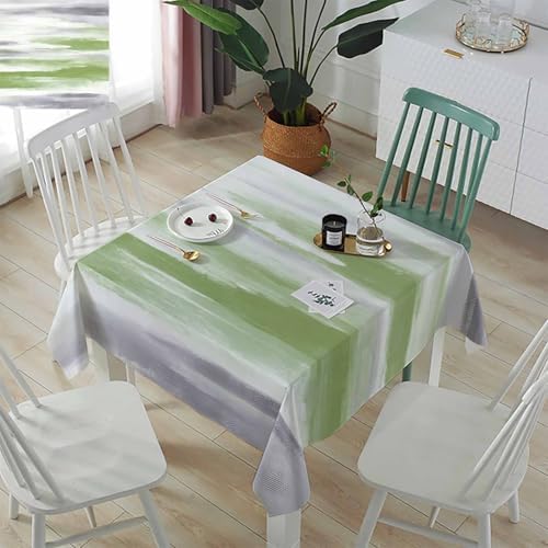 Sage Green Gray Square Tablecloth Waterproof & Stainproof Tablecloths