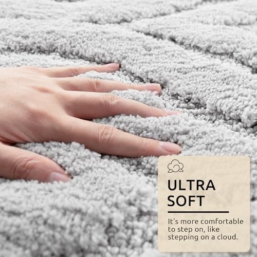 DEXDE Bathroom Rugs Runner, Non Slip for Bathroom Floor Shower, 24x60