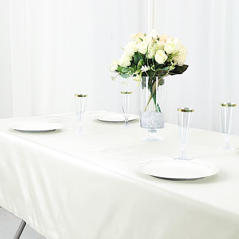 Balsa Circle Ivory 60 x 102-Inch Cotton Blend Rectangular Tablecloth
