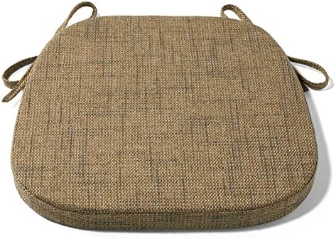 Tromlycs Dining Room Kitchen Chair Seat Cushion Pad 15x16 Inch Burlap