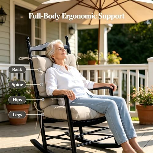 QILLOWAY Outdoor Chair Cushion for Patio Furniture, Waterproof Patio