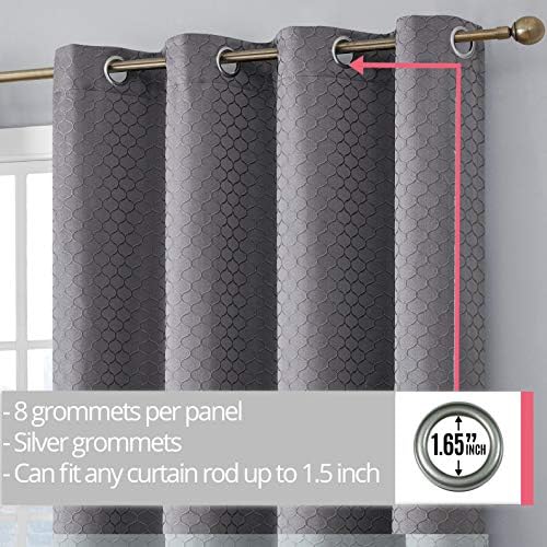 HLC.ME Siena Decorative 100% Full Blackout Thermal Insulated Window