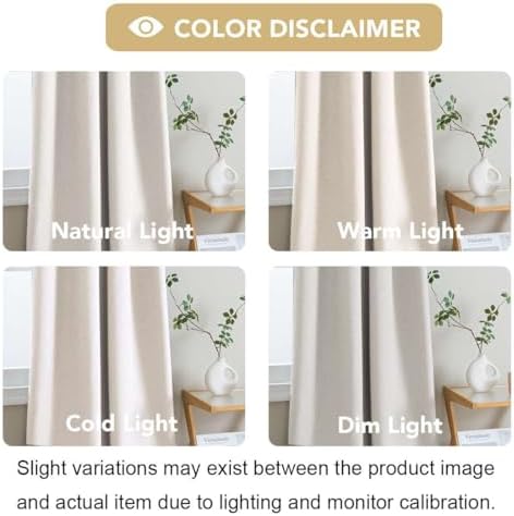 H.VERSAILTEX 100% Blackout Curtains for Bedroom 108 Inches Long