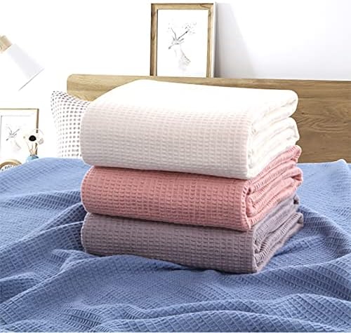 LGYKUMEG Waffle Weave Farmhouse Thermal Cotton Blanket - Lightweight