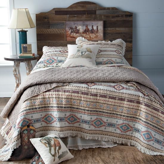 Rod's Indian Summer (Full/Queen Quilt Set) - Phoenix Southwest Ruffle