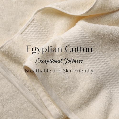 Luxury Heavyweight Egyptian Cotton Towels, Towel Set for Bathroom
