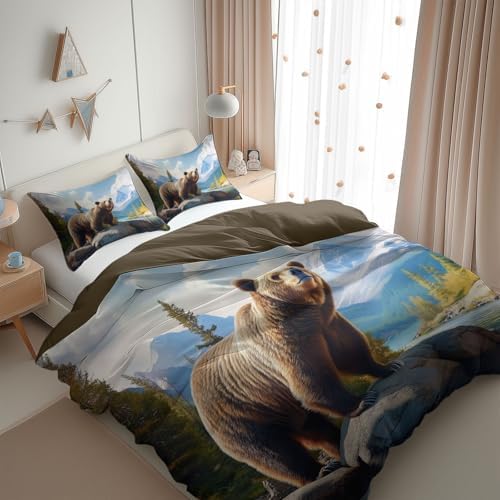 Duvet Cover King Size, Reversible Full Duvet Cover Set with
