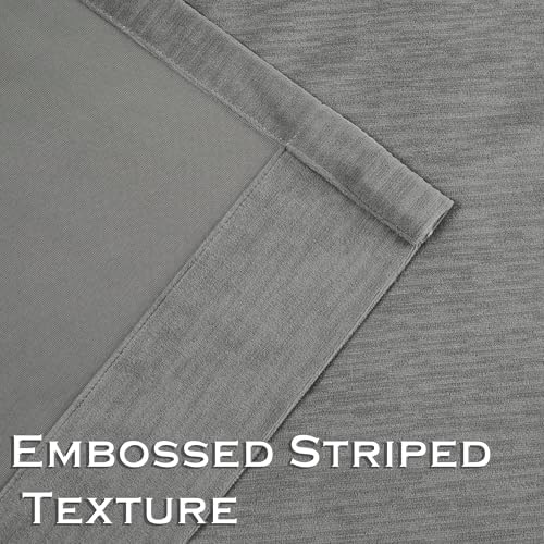 Kayne Studio Pewter Gray Velvet Pinch Pleated Back Tab Curtains
