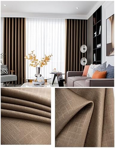 72 Inch Blackout Curtains 2 Panel Set, Living Room Curtains Darkening