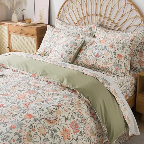 FADFAY King/California King 3 Piece 100% Cotton Duvet Cover Set in