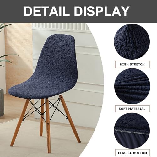 Eco-Ancheng Shell Chair Covers 4pcs Mid Century Modern Dining Chair