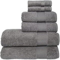 Hencely 6-Piece Bath Towel Set - High Absorbency, Quick Drying - 100%