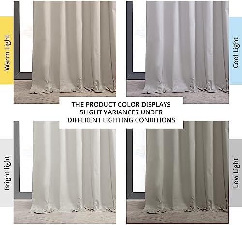 HPD Half Price Drapes Cotton True Blackout Curtains 120 inches long