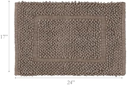 Jean Pierre New York 100% Chenille Cotton Skid Resistant Plush Bath