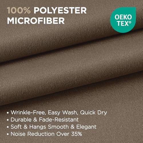Joydeco Blackout Curtains 84 Inch Length 2 Panels Set, Thermal