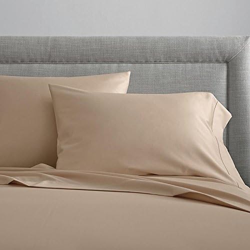 100% Cotton Sateen Pillow Cases Covers - Set of 4 with Zipper Closure