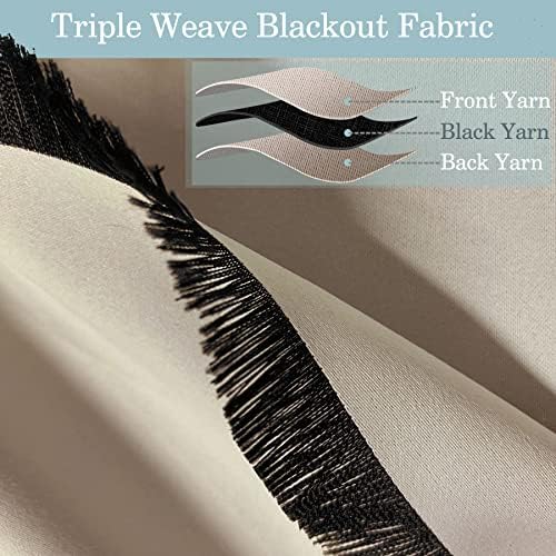 Fcosie Extra Long Blackout Curtains 108 Inch Length Room Darkening