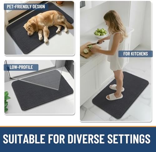 Arotive Luxury Chenille Bathroom Rugs Set, Ultra Soft and Absorbent