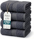 Sofea Bath Towels 4 Pack (30 x 54 Inches), 100% Cotton Towels Set