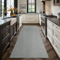 Soalmost 2x6 Runner Rug for Entryway, Dark Grey Washable Non Slip Rugs