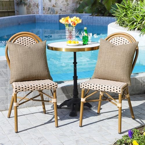 Artscope Outdoor Waterproof Throw Pillow Covers 20x20 Inch Decorative