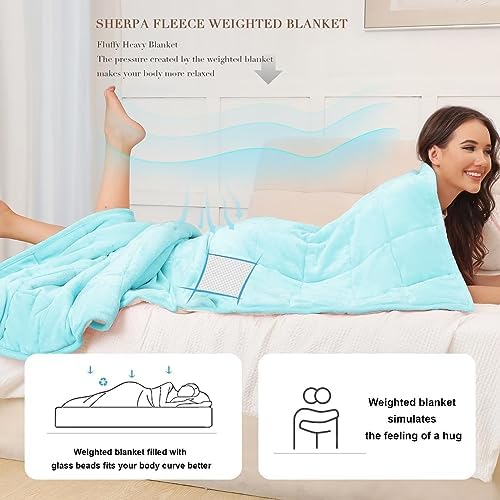 Alomidds Weighted Blanket for Adults, 12lb Twin Size Weighted
