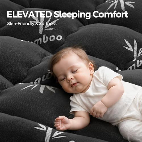 SakuraHome Queen Size Mattress Topper,Extra Thick Pillow Top Mattress