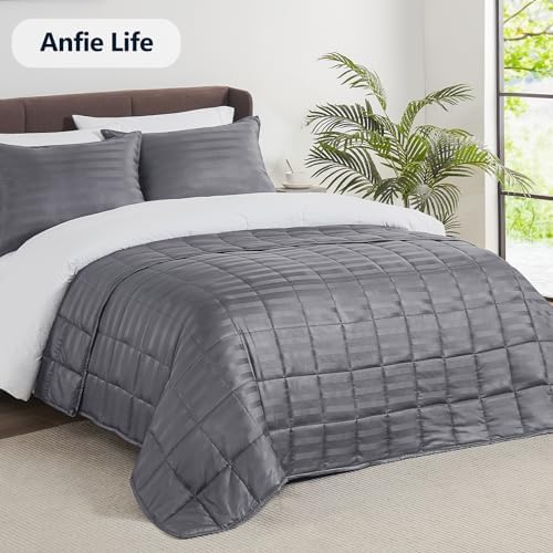 Weighted Blanket Twin Size (48"x72" 20lbs),Ultra Soft and Cozy Cooling