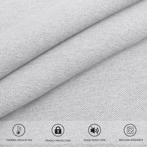 Easy-Going Linen Look Blackout Curtain 63 Inch Length Grommet Window