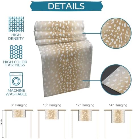 Linear Ombre Table Runner and Placemats Set of 6 Subtle Fade Fabric