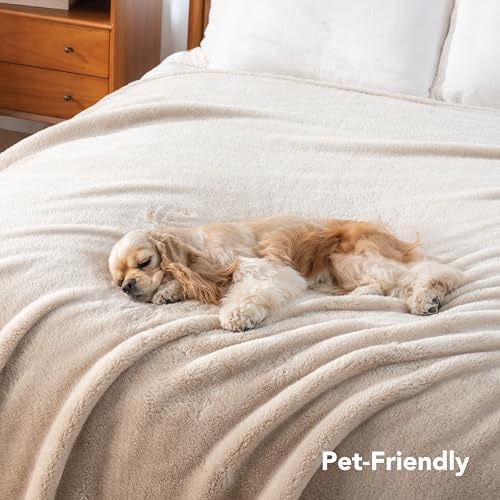 Berkshire Blanket Classic Extra-FluffyTM Plush Blanket King Size, Soft