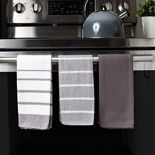 Fabstyles Kitchen Towels Cuisine Stripes Premium Quality 100% Cotton