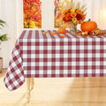 Smiry Christmas Table Cloth, Flannel Backed Vinyl Tablecloth, 60"x120"