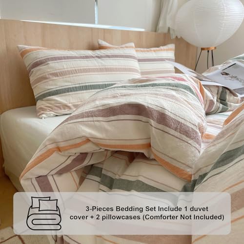 VClife Washed Cotton Duvet Cover Sets Twin XL