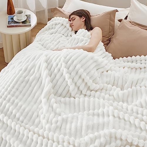 Bedsure Fleece King Size Blankets Mocha Brown&King Size Blanket for