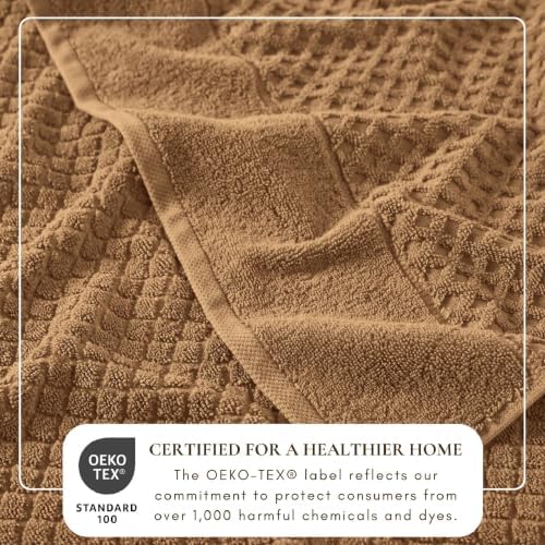 Great Bay Home Bath Towels - 100% Cotton 6 Piece Bath Sheet Set