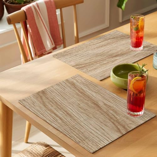 Placemats Set of 8, Country Farmhouse Woven Placemat, Linen Place Mats