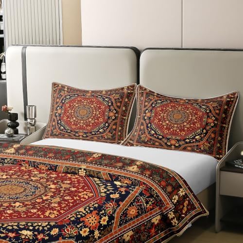 Castle Fairy Vintage Boho Ethnic 100% Cotton Duvet Cover Set Mandala