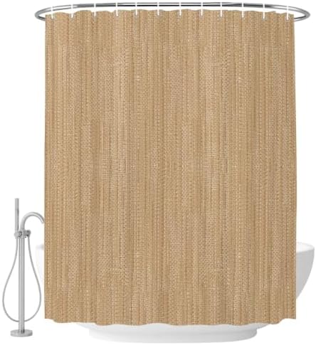 Sand Beige Shower Curtain Waterproof, Shower Curtains for Bathroom