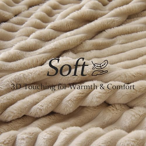 Fleece King Throw Blanket for Couch & Bed, Cozy Warm Gifts for Women
