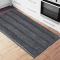 NICETOWN Grey Bathroom Runner Rug, Extra Thick Oversize Bath Mat for