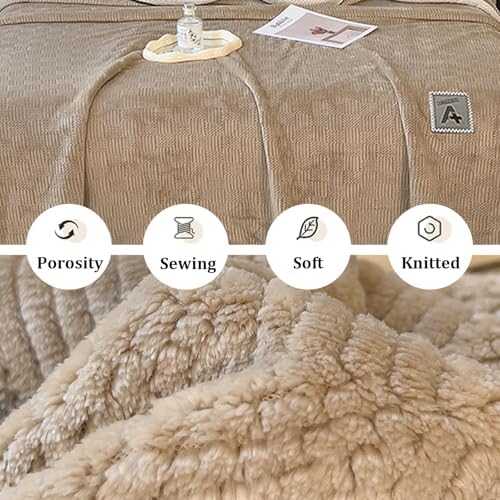 Sherpa Fleece Velvet Blanket,Home Fleece Throw,Super Soft Knitted