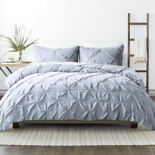 Linen Market Premium Handmade 3-Piece Pinch Pleated Duvet Cover