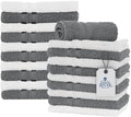 DAN RIVER 100% Cotton Washcloths 20 Pack Premium Quality Face and Body