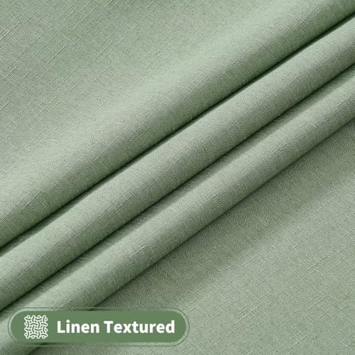 Faux Linen Tablecloths for Rectangle Tables, Burlap Textured Table