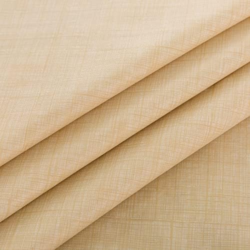 LIBERECOO Vinyl Tablecloth with Flannel Backing, Champagne