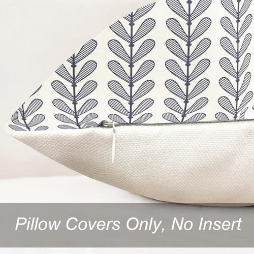 Decorative Throw Pillow Covers Set of 2 Blue pillow covers 16x16 inch